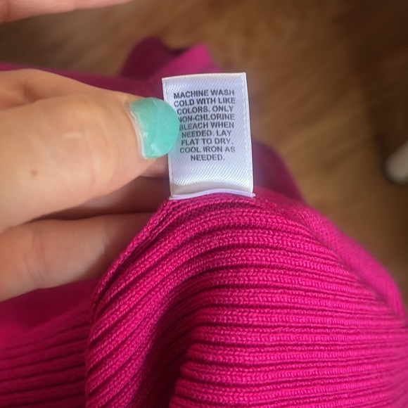 Cato hot pink puffed sleeve fitted pink blouse - Picture 5 of 5